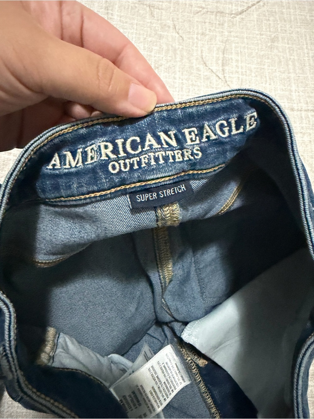 American Eagle Outfitters Dark Blue Skinny Jeans - Picture 4 of 5